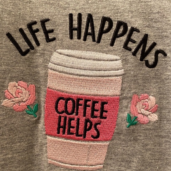 NWT Pillow Talk Women’s Size Large Nightgown in Grey with Embroidery on Front - Picture 6 of 10